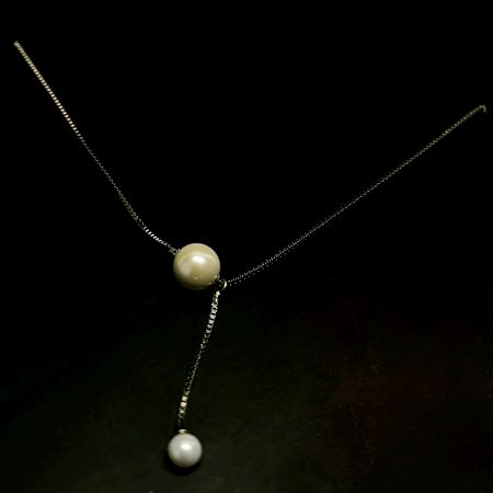 Handcrafted 925 Sterling Silver Chain with Pearl Pendant